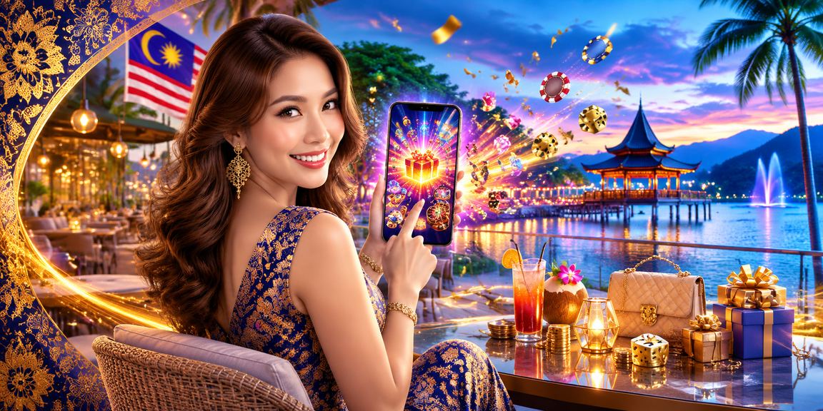 Malaysian user on the imaju88 mobile betting platform with batik motif