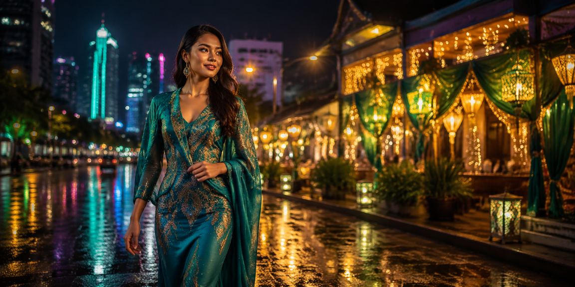 A Hari Raya-themed entertainment casino atmosphere in Petaling Jaya via imaju88